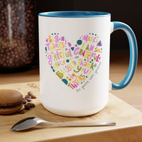 Grateful Two-Tone Coffee Mugs, 15oz