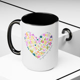 Grateful Two-Tone Coffee Mugs, 15oz