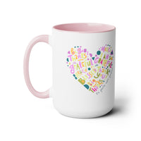 Grateful Two-Tone Coffee Mugs, 15oz