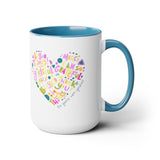 Grateful Two-Tone Coffee Mugs, 15oz