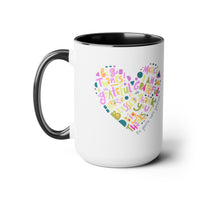 Grateful Two-Tone Coffee Mugs, 15oz