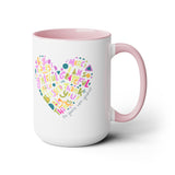 Grateful Two-Tone Coffee Mugs, 15oz