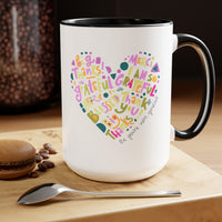 Grateful Two-Tone Coffee Mugs, 15oz