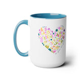 Grateful Two-Tone Coffee Mugs, 15oz