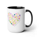 Grateful Two-Tone Coffee Mugs, 15oz