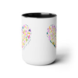 Grateful Two-Tone Coffee Mugs, 15oz