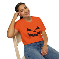 Pumpkin Face Unisex Softstyle T-Shirt